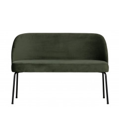 Banquette de Table 2 Places Vogue Velours Vert Onyx