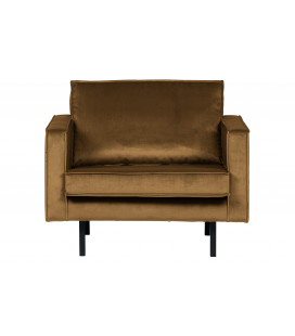 Fauteuil Rodéo Velvet Miel