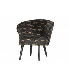 Fauteuil Bo Velours PanthèreWOOOD by De Eekhoorn Fauteuil Bo Velours PanthèreWOOOD by De Eekhoorn