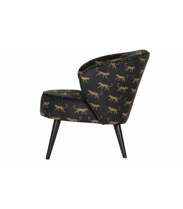 Fauteuil Bo Velours PanthèreWOOOD by De Eekhoorn