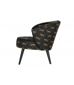 Fauteuil Bo Velours PanthèreWOOOD by De Eekhoorn Fauteuil Bo Velours PanthèreWOOOD by De Eekhoorn
