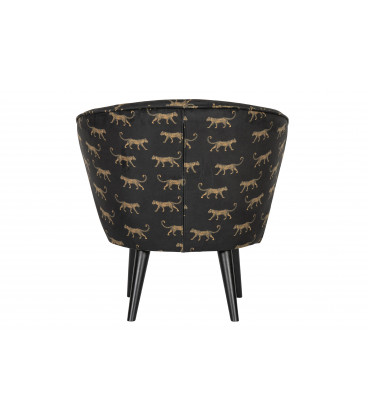 Fauteuil Bo Velours PanthèreWOOOD by De Eekhoorn