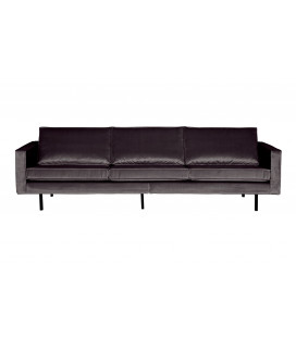 Canapé Rodéo 3 Places XL Velvet Anthracite