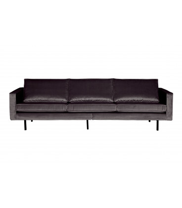 Canapé Rodéo 3 Places XL Velvet Anthracite