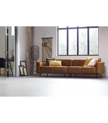 Canapé Statement 4 Places 280cm Velvet Jaune MielWOOOD by De Eekhoorn