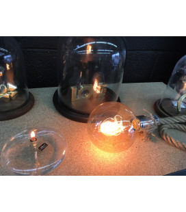 Lampe Corde + Ampoule Globe Edison Filament H17cm