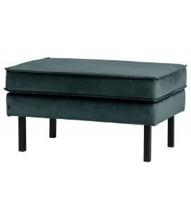 Banc Rocco Velvet Teal Bleu CanardWOOOD by De Eekhoorn 2