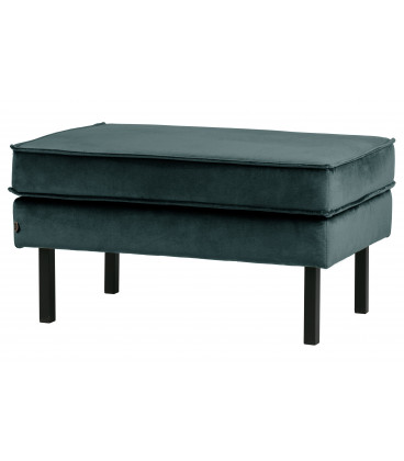 Banc Rocco Velvet Teal Bleu CanardWOOOD by De Eekhoorn