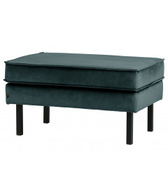 Banc Rocco Velvet Teal Bleu CanardWOOOD by De Eekhoorn Banc Rocco Velvet Teal Bleu CanardWOOOD by De Eekhoorn