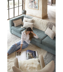 Tapis Laine Into the Blue XL 200 / 300 cm Lavable en Machine Tapis Laine Into the Blue XL 200 / 300 cm Lavable en Machine