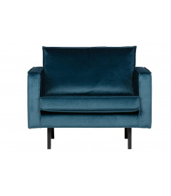 Fauteuil Rodéo Velvet BleuWOOOD by De Eekhoorn Fauteuil Rodéo Velvet BleuWOOOD by De Eekhoorn
