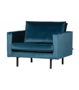 Fauteuil Rodéo Velvet BleuWOOOD by De Eekhoorn 2