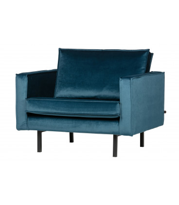 Fauteuil Rodéo Velvet BleuWOOOD by De Eekhoorn