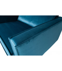 Fauteuil Rodéo Velvet BleuWOOOD by De Eekhoorn Fauteuil Rodéo Velvet BleuWOOOD by De Eekhoorn