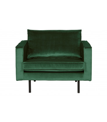 Fauteuil Rodéo Velvet Vert Forêt