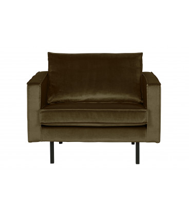 Fauteuil Rodéo Velvet Vert Chasseur