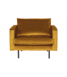 Fauteuil Rodéo Velvet Ocre