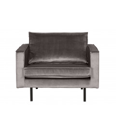 Fauteuil Rodéo Velvet TaupeWOOOD by De Eekhoorn Fauteuil Rodéo Velvet TaupeWOOOD by De Eekhoorn