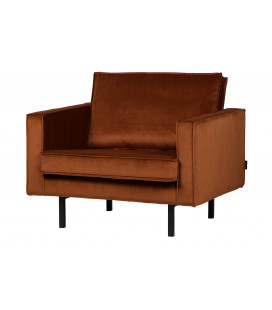 Fauteuil Rodéo Velvet RouilleWOOOD by De Eekhoorn 2