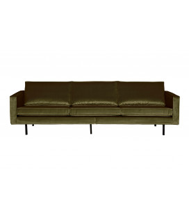 Canapé Rodéo 3 Places XL Velvet Vert ChasseurWOOOD by De Eekhoorn