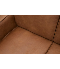 Canapé d'Angle Droite Statement Cognac Cuir RecycléWOOOD by De Eekhoorn Canapé d'Angle Droite Statement Cognac Cuir RecycléWOOOD by De Eekhoorn