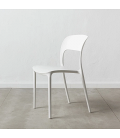 Lot de 4 Chaises Sole Empilables Blanches