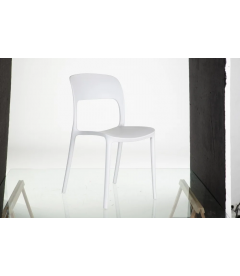 Lot de 4 Chaises Sole Empilables Blanches