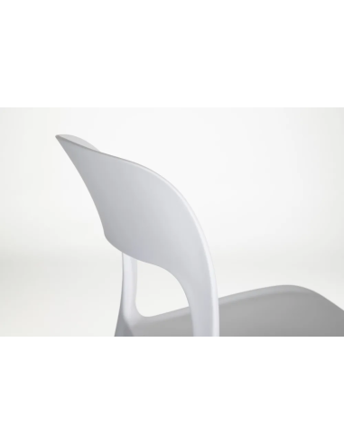 Lot de 4 Chaises Sole Empilables Blanches