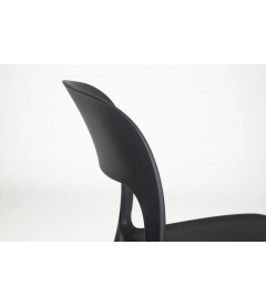 Lot de 4 Chaises Sole Empilables Gris foncé Lot de 4 Chaises Sole Empilables Gris foncé