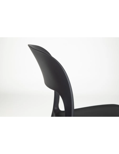 Lot de 4 Chaises Sole Empilables Gris foncé