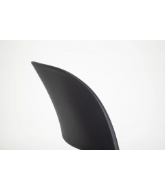 Lot de 4 Chaises Sole Empilables Gris foncé Lot de 4 Chaises Sole Empilables Gris foncé