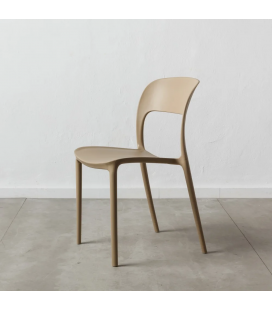 Lot de 4 Chaises Sole Empilables Beige 2