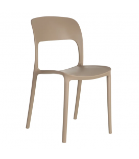 Lot de 4 Chaises Sole Empilables Beige