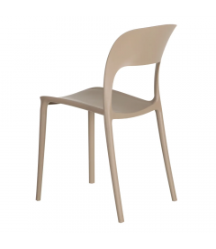 Lot de 4 Chaises Sole Empilables Beige Lot de 4 Chaises Sole Empilables Beige