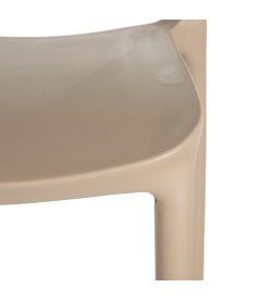 Lot de 4 Chaises Sole Empilables Beige Lot de 4 Chaises Sole Empilables Beige