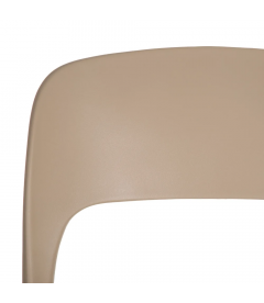 Lot de 4 Chaises Sole Empilables Beige Lot de 4 Chaises Sole Empilables Beige