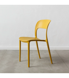 Lot de 4 Chaises Sole Empilables Jaune 2