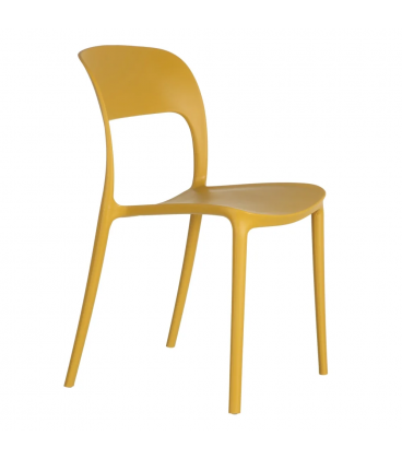 Lot de 4 Chaises Sole Empilables Jaune