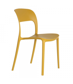 Lot de 4 Chaises Sole Empilables Jaune Lot de 4 Chaises Sole Empilables Jaune