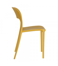 Lot de 4 Chaises Sole Empilables Jaune Lot de 4 Chaises Sole Empilables Jaune