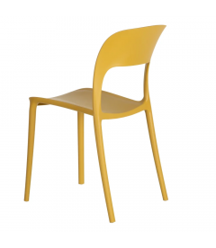 Lot de 4 Chaises Sole Empilables Jaune Lot de 4 Chaises Sole Empilables Jaune