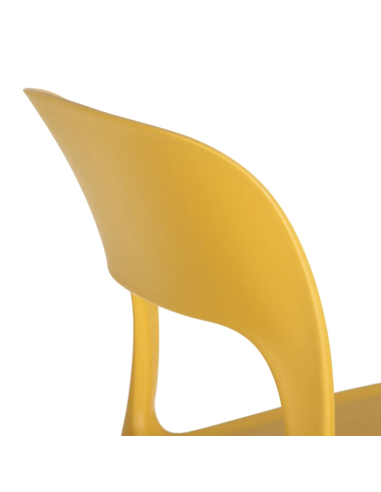 Lot de 4 Chaises Sole Empilables Jaune
