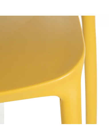 Lot de 4 Chaises Sole Empilables Jaune