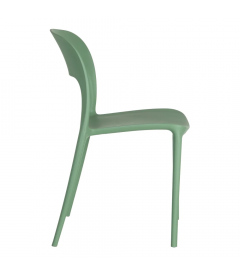 Lot de 4 Chaises Sole Empilables Vert Lot de 4 Chaises Sole Empilables Vert