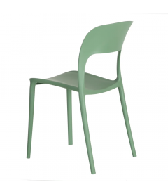 Lot de 4 Chaises Sole Empilables Vert Lot de 4 Chaises Sole Empilables Vert
