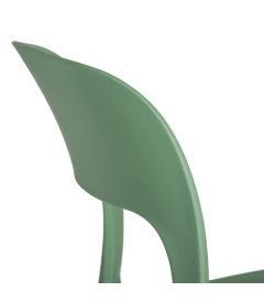 Lot de 4 Chaises Sole Empilables Vert Lot de 4 Chaises Sole Empilables Vert