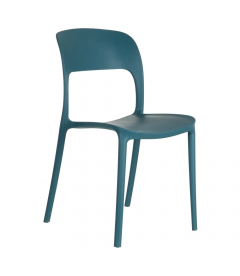 Lot de 4 Chaises Sole Empilables Bleu Lot de 4 Chaises Sole Empilables Bleu