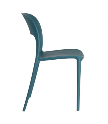 Lot de 4 Chaises Sole Empilables Bleu