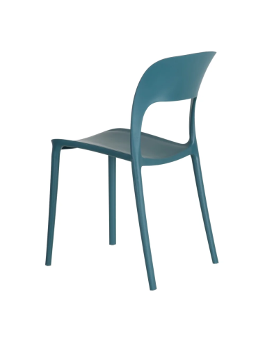 Lot de 4 Chaises Sole Empilables Bleu