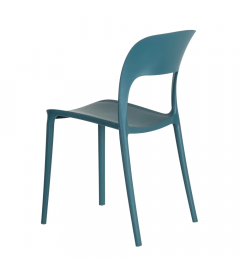 Lot de 4 Chaises Sole Empilables Bleu Lot de 4 Chaises Sole Empilables Bleu
